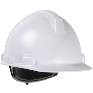 One Size Dynamic Safety HP542R/01 Mont-Blanc Hard Hat with 4-Point Nylon Suspension and Sure-Lock Ratchet Adjustment White ANSI Type II One Size Dynamic Safety HP542R/01 Mont-Blanc Hard Hat with 4-Point Nylon Suspension and Sure-Lock Ratchet Adjustment White ANSI Type II