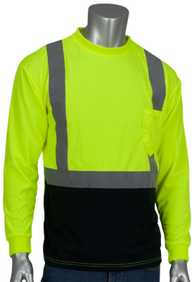 black bottom hi-vis t-shirt